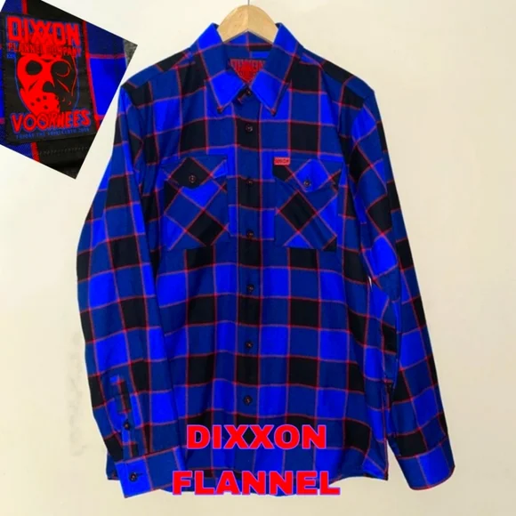 DIXXON FLANNEL JASON VOORHEES XL SHIRT NEW - Picture 1 of 6